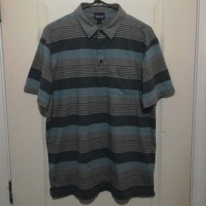 Patagonia Grey and Blue Polo